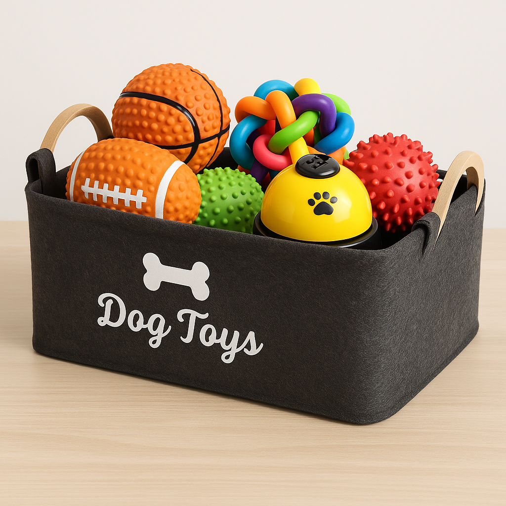 GlowPaws™ Dog Toy Storage Basket – Match With Any Toy & Save!