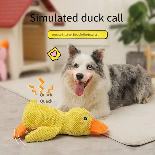 Quacking Duck Dog Toy – Soft & Squeaky Fun