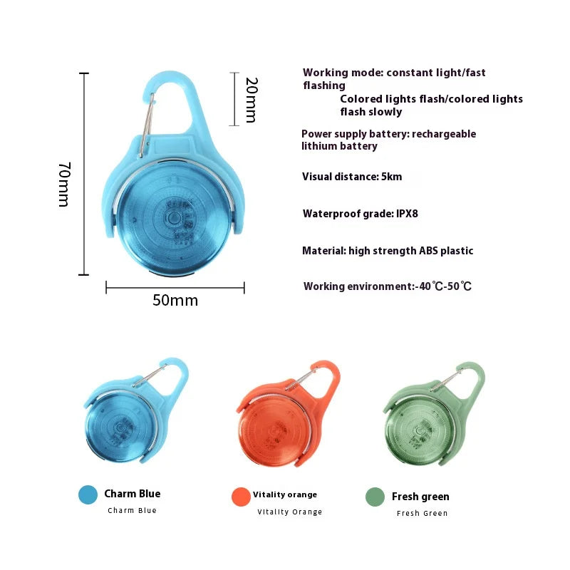 GlowPaws™ LED Tag – Safety Pendant for Night Walks (EU Shipping Soon)