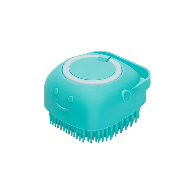 GlowPaws™ Bath Buddy – 2-in-1 Massage & Shampoo Brush for Dogs & Cats