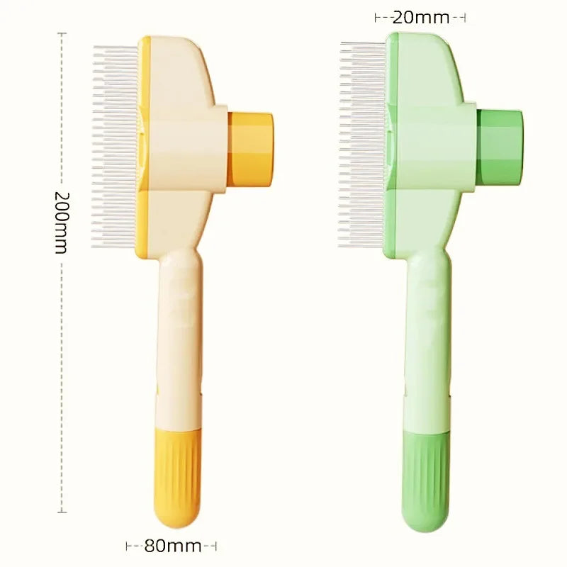 GlowPaws™ Smart Self-Cleaning Pet Brush – Massage & Hair Remover for Dogs & Cats