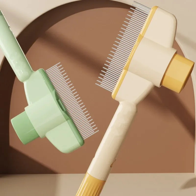 GlowPaws™ Smart Self-Cleaning Pet Brush – Massage & Hair Remover for Dogs & Cats