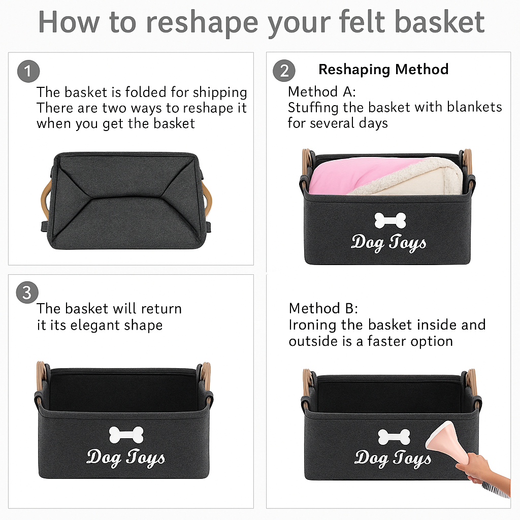 GlowPaws™ Dog Toy Storage Basket – Match With Any Toy & Save!